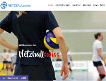 Tablet Screenshot of netzballswiss.ch